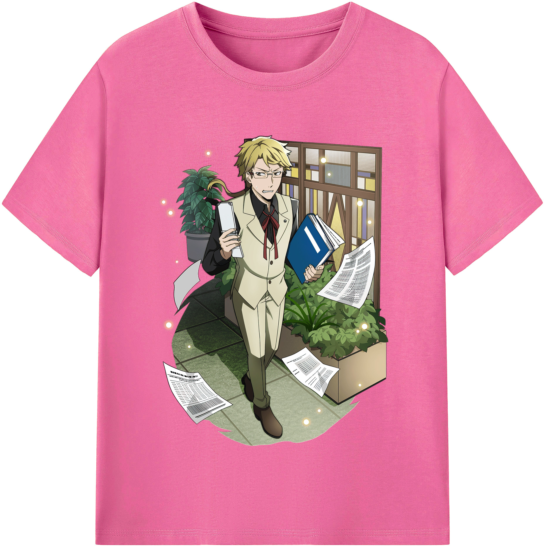 （画像用） 文豪ストレイドッグス Bungo Stray Dogs レディースカジュアルプリントTシャツ（綿100％）